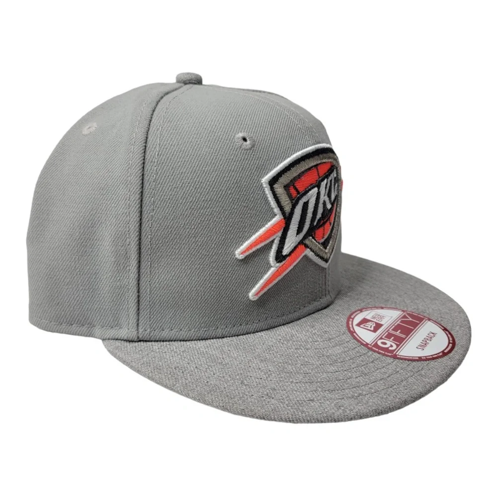 New Era Oklahoma City Thunder Kevin Durant #35 Hat Cap Gray Men's Snapback - Picture 2 of 6